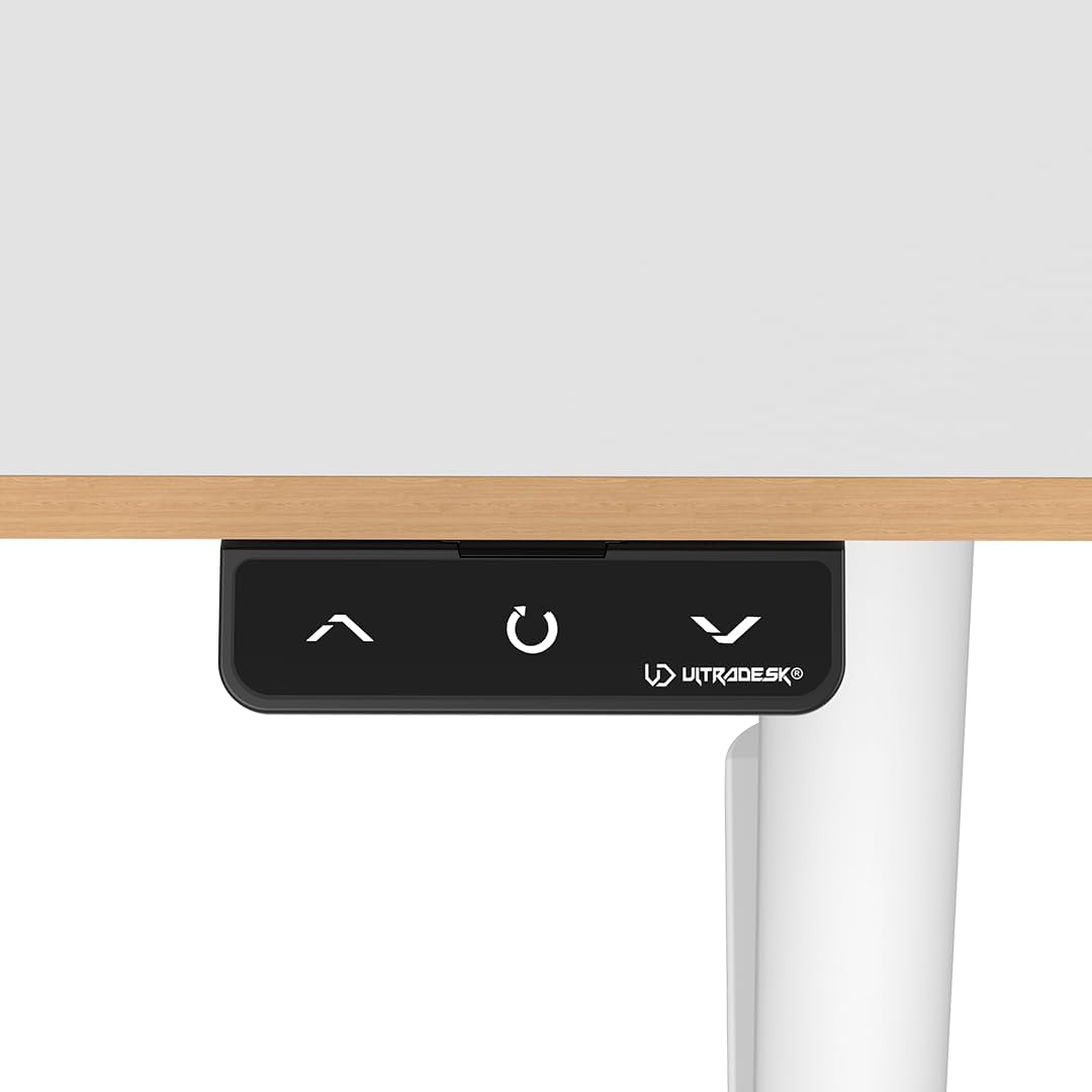 ULTRADESK - Pulsar Kinderschreibtisch Höhenverstellbar - Höhenverstellbarer Schreibtisch - 120x60x55-81cm - Computertisch für 2 Monitore - für