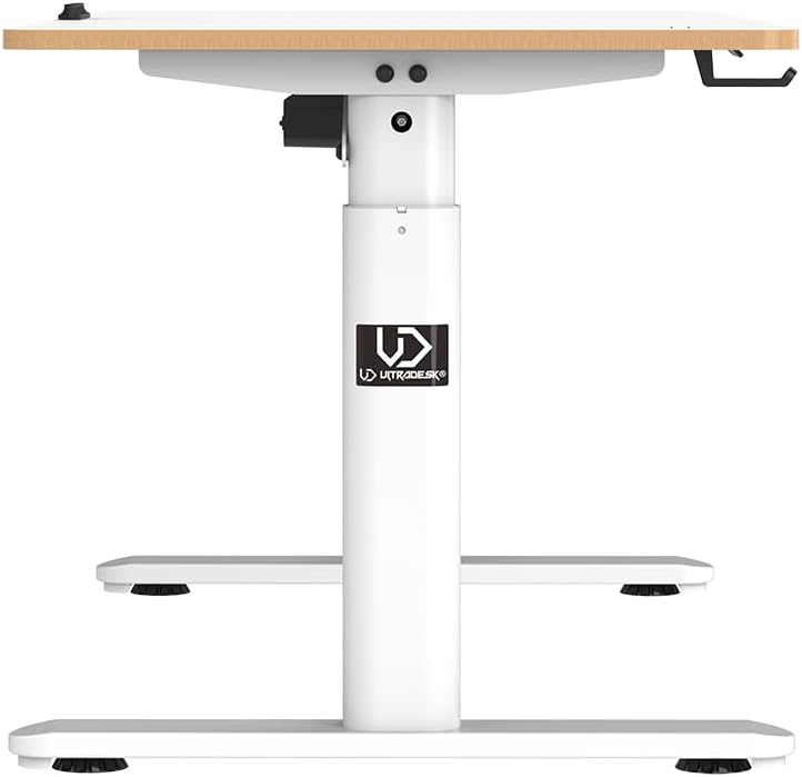 ULTRADESK - Pulsar Kinderschreibtisch Höhenverstellbar - Höhenverstellbarer Schreibtisch - 120x60x55-81cm - Computertisch für 2 Monitore - für