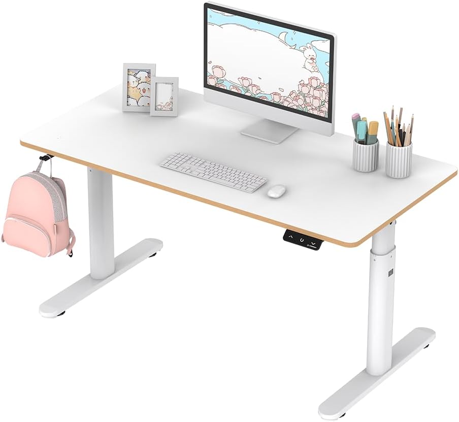 ULTRADESK - Pulsar Kinderschreibtisch Höhenverstellbar - Höhenverstellbarer Schreibtisch - 120x60x55-81cm - Computertisch für 2 Monitore - für