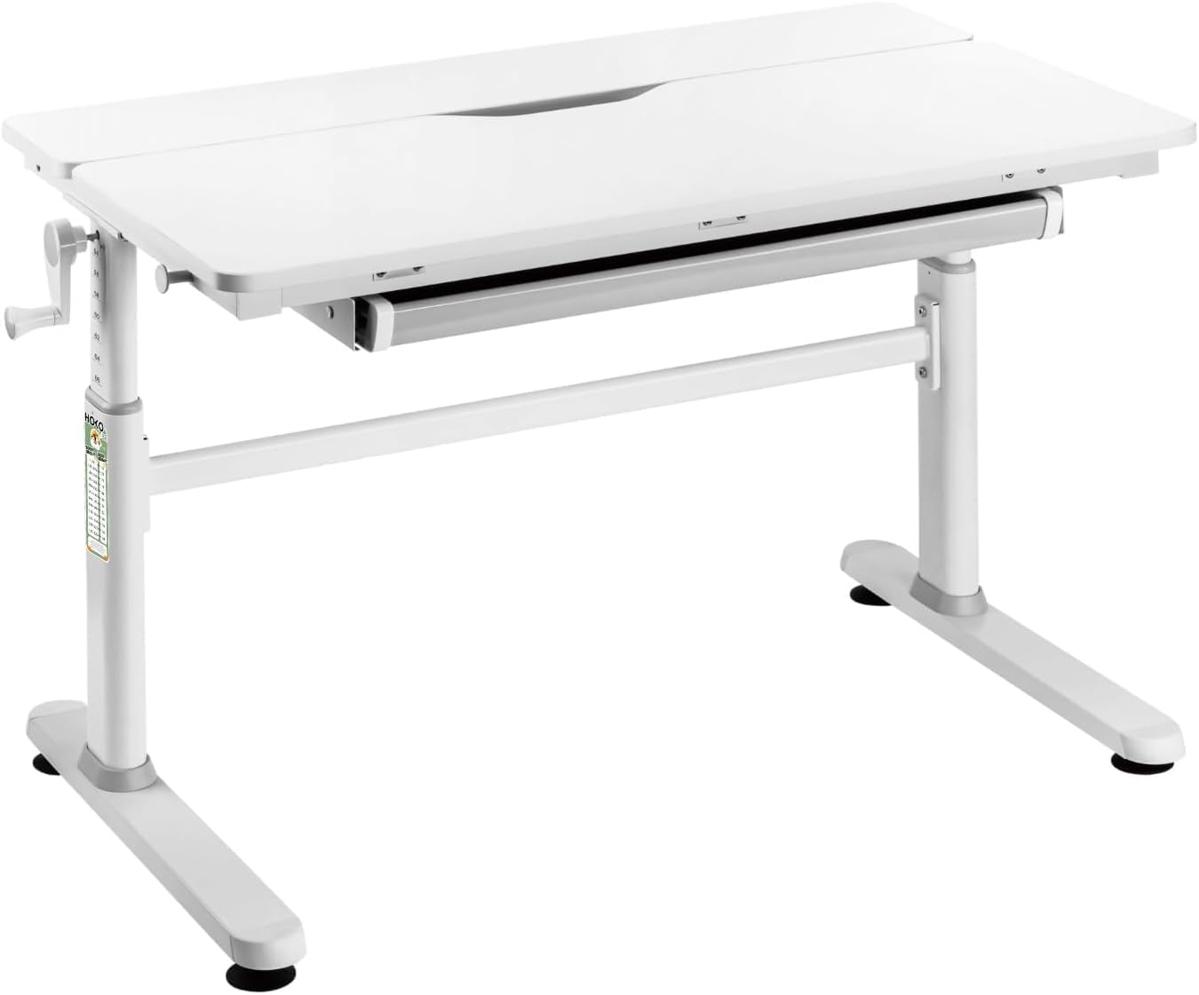 HOKO Kinderschreibtisch höhenverstellbar für Kinder ab 6 Jahren, 120x60 cm