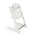 Stokke Tripp Trapp Hochstuhl Weiß mit Baby Set2, mitwachsender Kinderhochstuhl aus Buchenholz, verstellbar