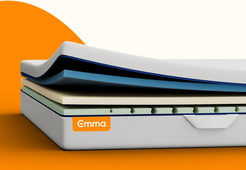 Emma One+ Matratze H2/H3, 3-Zonen Memory-Foam-Matratze mit atmungsaktivem Bezug, ergonomischer Schlafkomfort