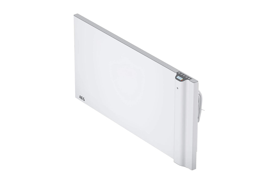 AEG Wandkonvektor WKL 1505 für ca. 15 m², 1500 W, 5-30 °C, wandhängend, LC-Display, Wochentimer, Metall, Ökodesign 2018, 236534