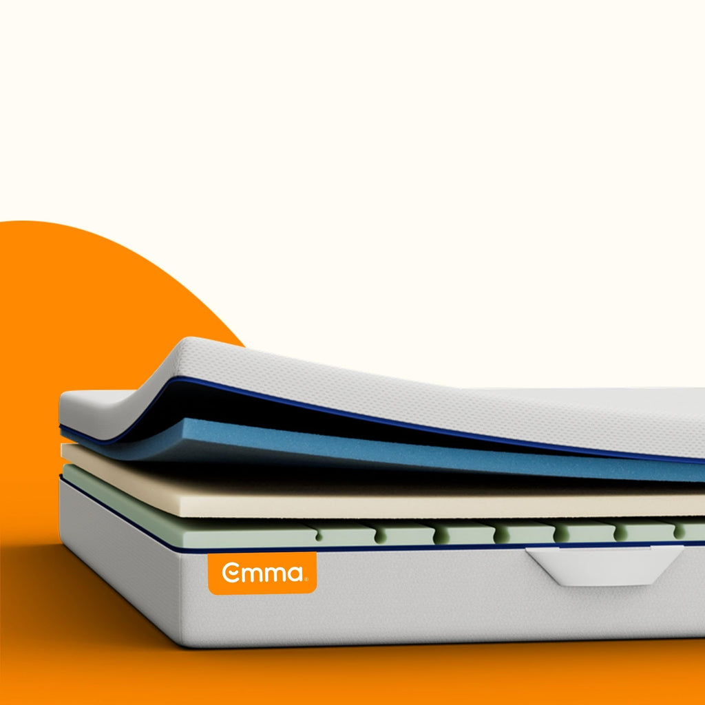 Emma One+ Matratze H2/H3, 3-Zonen Memory-Foam-Matratze mit atmungsaktivem Bezug, ergonomischer Schlafkomfort