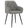 WOLTU Esszimmerstühle 4er Set, für Esszimmer Wohnzimmer, ergonomische Küchenstühle gepolstert mit Armlehnen, Metallbeinen, Sitzfläche aus