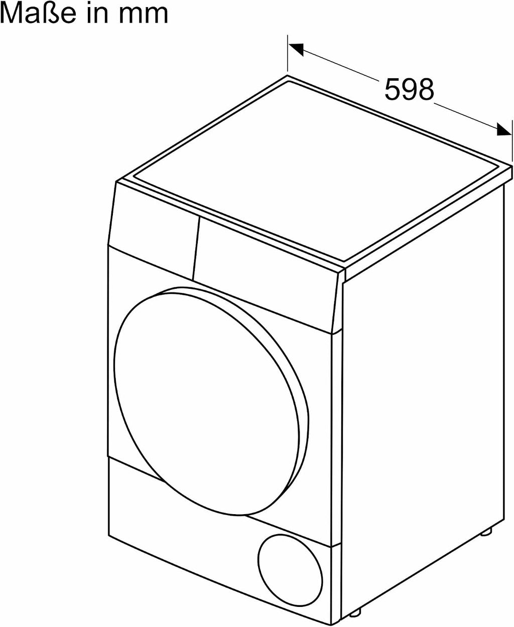 Bosch WQG235D00, Serie 6, Wärmepumpentrockner 8 kg, Schneller getrocknete Wäsche, Auto Dry, Option Halbe Beladung, Sensitive Drying-System