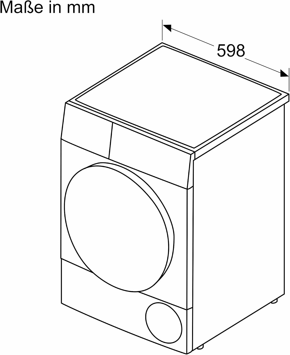 Bosch WQG235D00, Serie 6, Wärmepumpentrockner 8 kg, Schneller getrocknete Wäsche, Auto Dry, Option Halbe Beladung, Sensitive Drying-System