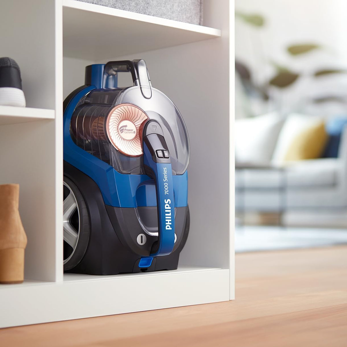 PHILIPS Beutelloser Staubsauger 7000 Serie, Blau, 900 W