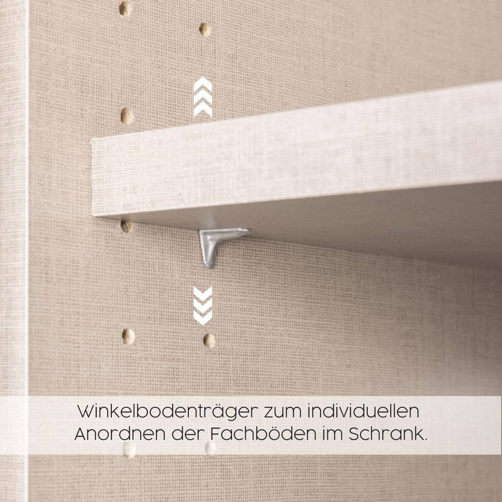 Rauch Möbel Celle Kleiderschrank Weiß Hochglanz, 3-türiger Drehtürenschrank mit 6 Schubladen, Kleiderschrank für Schlafzimmer
