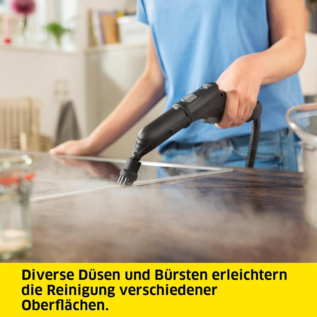 Kärcher Dampfreiniger SC 3 Deluxe, Dampfdruck: 3,5 bar, Aufheizzeit: 30 s, Leistung: 1.900 W, Flächenleistung: 75 m², Tank: 1 l, mit