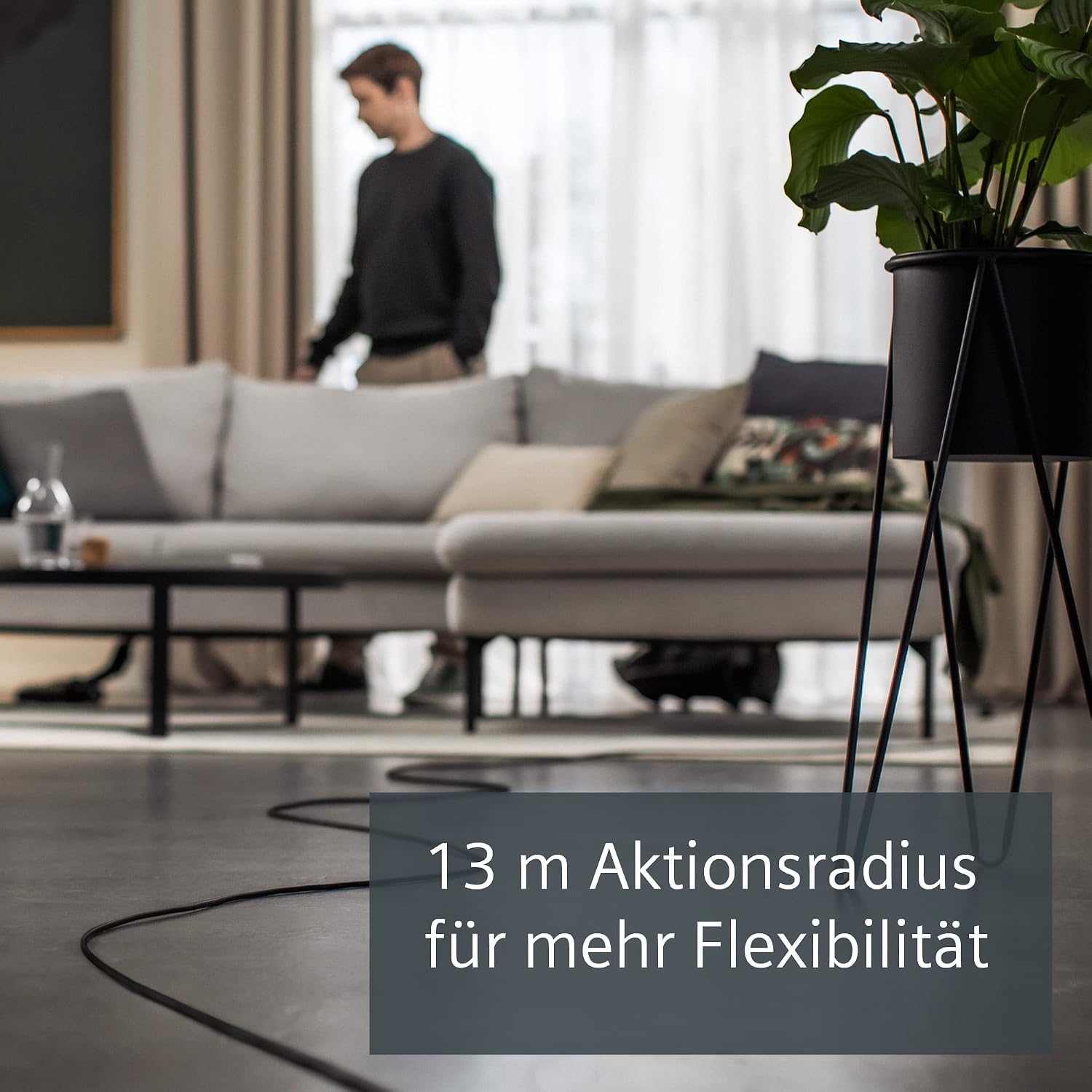 Siemens Staubsauger mit Beutel Q5.0 extreme silencePower VSQ5X1230, ideal für Allergiker, Hygiene-Filter, starke Saugleistung, Bodendüse für Parkett
