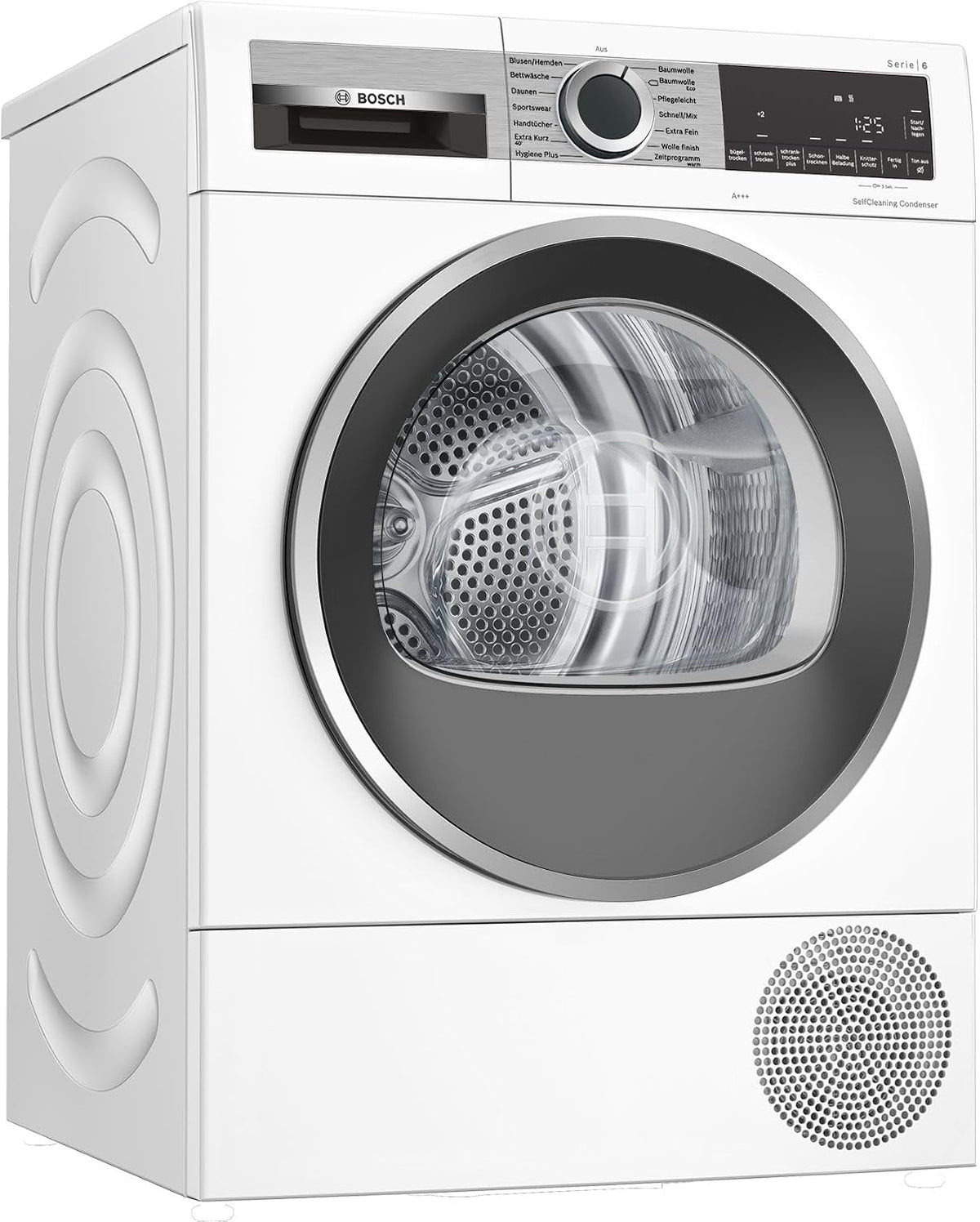 Bosch WQG235D00, Serie 6, Wärmepumpentrockner 8 kg, Schneller getrocknete Wäsche, Auto Dry, Option Halbe Beladung, Sensitive Drying-System