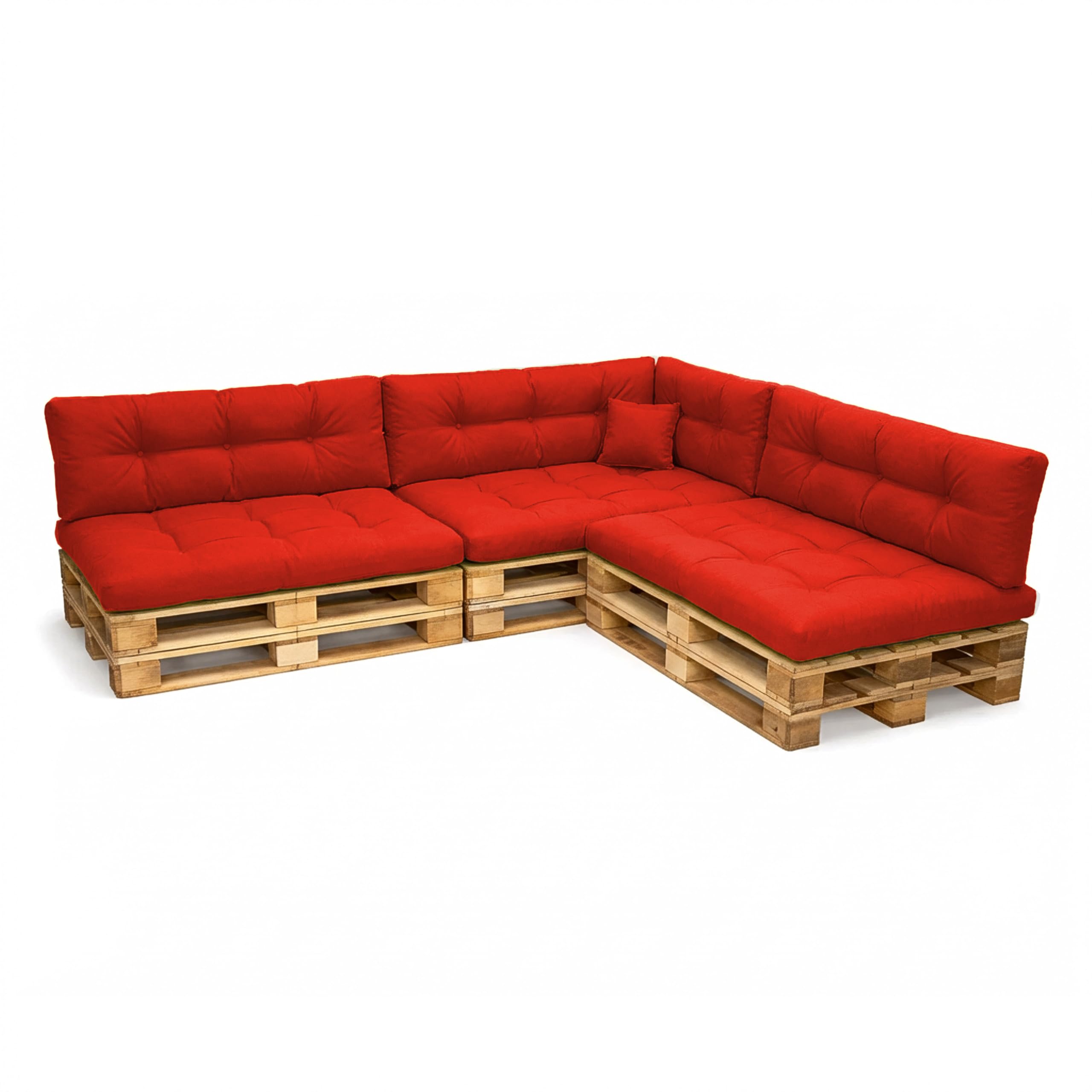 POKAR Palettenkissen Wasserabweisend Palettenauflagen Palettenmöbel Palettensofa 8er Set: Sitzkissen 120x80 + Rückenlehne 120x40, Anthrazit