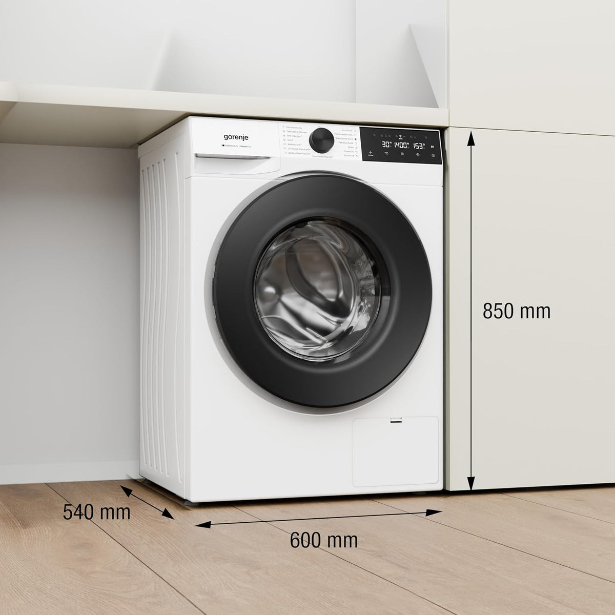 Gorenje WGAM474A Waschmaschine mit Dampffunktion /7 KG /1400 U-Min/ConnectLife /15 Programme/UltraClean/EasyDosing/SteamTech/Inverter PowerDrive /20%