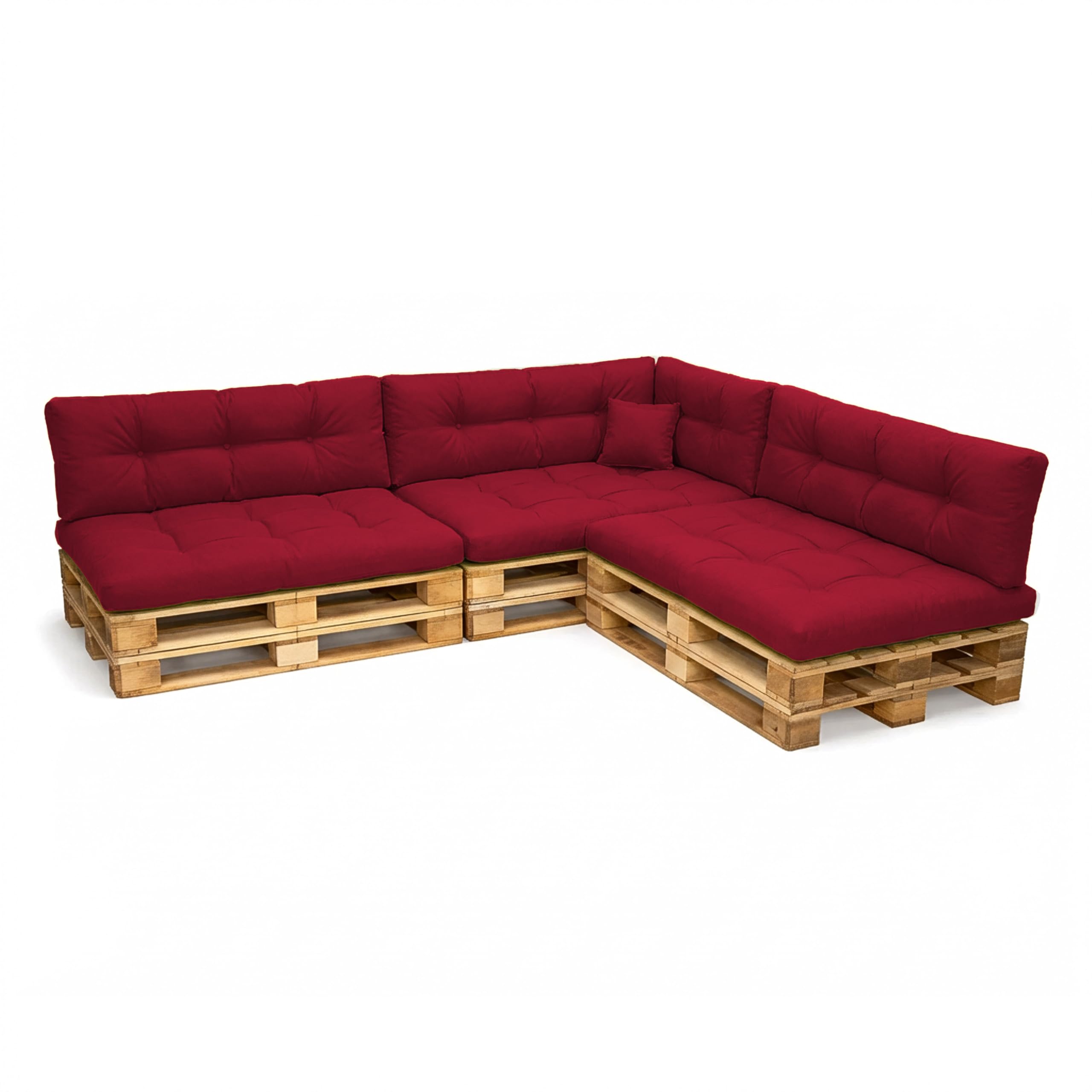 POKAR Palettenkissen Wasserabweisend Palettenauflagen Palettenmöbel Palettensofa 8er Set: Sitzkissen 120x80 + Rückenlehne 120x40, Anthrazit
