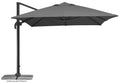 Schneider RHODOS GRANDE Ampelschirm 400x300 cm Anthrazit – Sonnenschirm mit Kurbel, 360° Drehfunktion & UV-Schutz 50+
