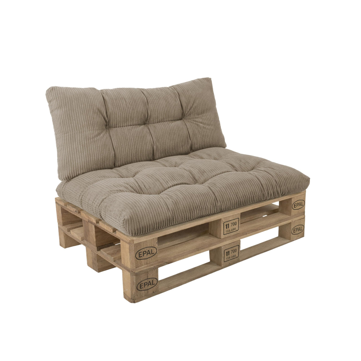 POKAR Palettenkissen Wasserabweisend Palettenauflagen Palettenmöbel Palettensofa 8er Set: Sitzkissen 120x80 + Rückenlehne 120x40, Anthrazit
