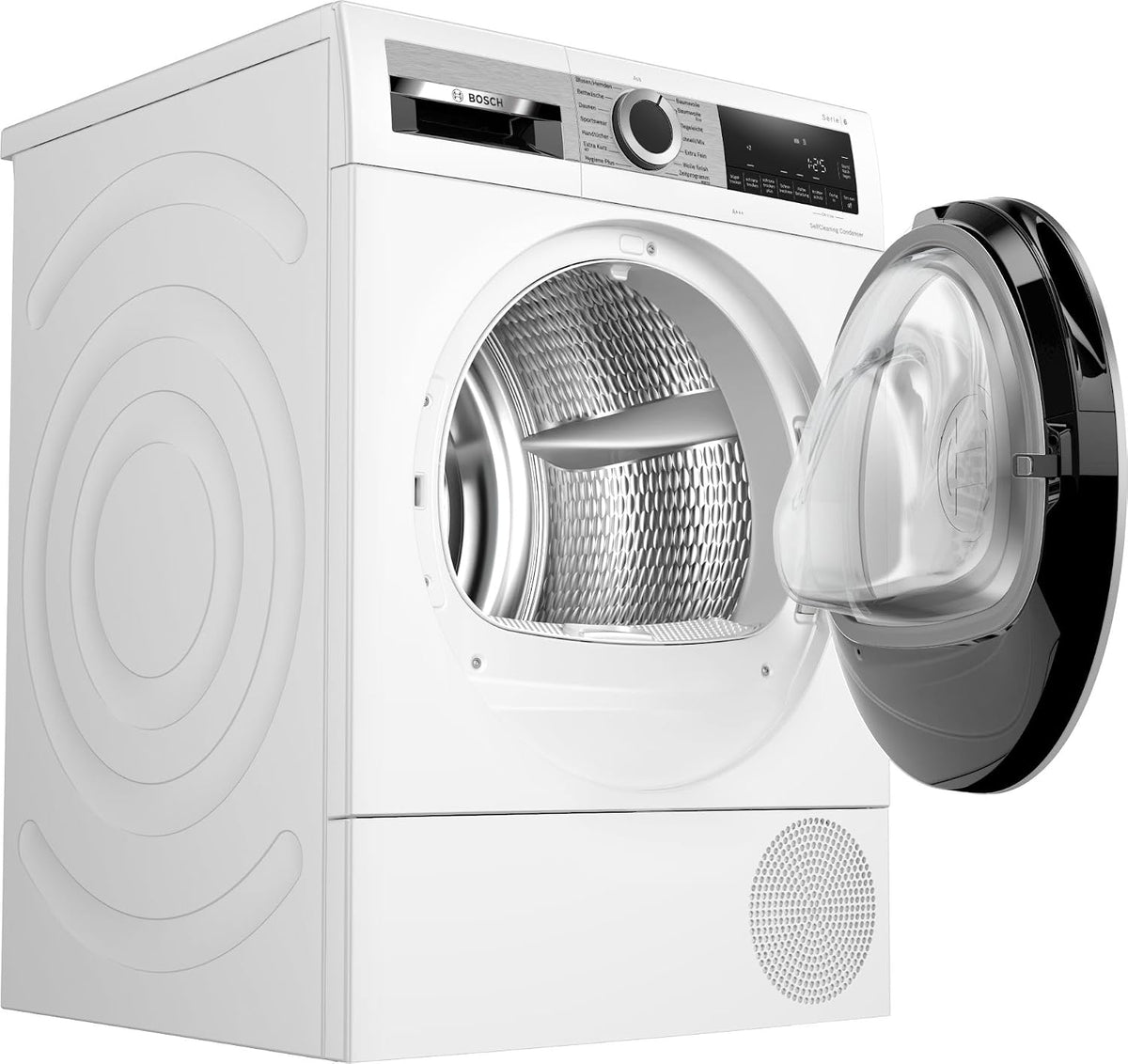 Bosch WQG235D00, Serie 6, Wärmepumpentrockner 8 kg, Schneller getrocknete Wäsche, Auto Dry, Option Halbe Beladung, Sensitive Drying-System