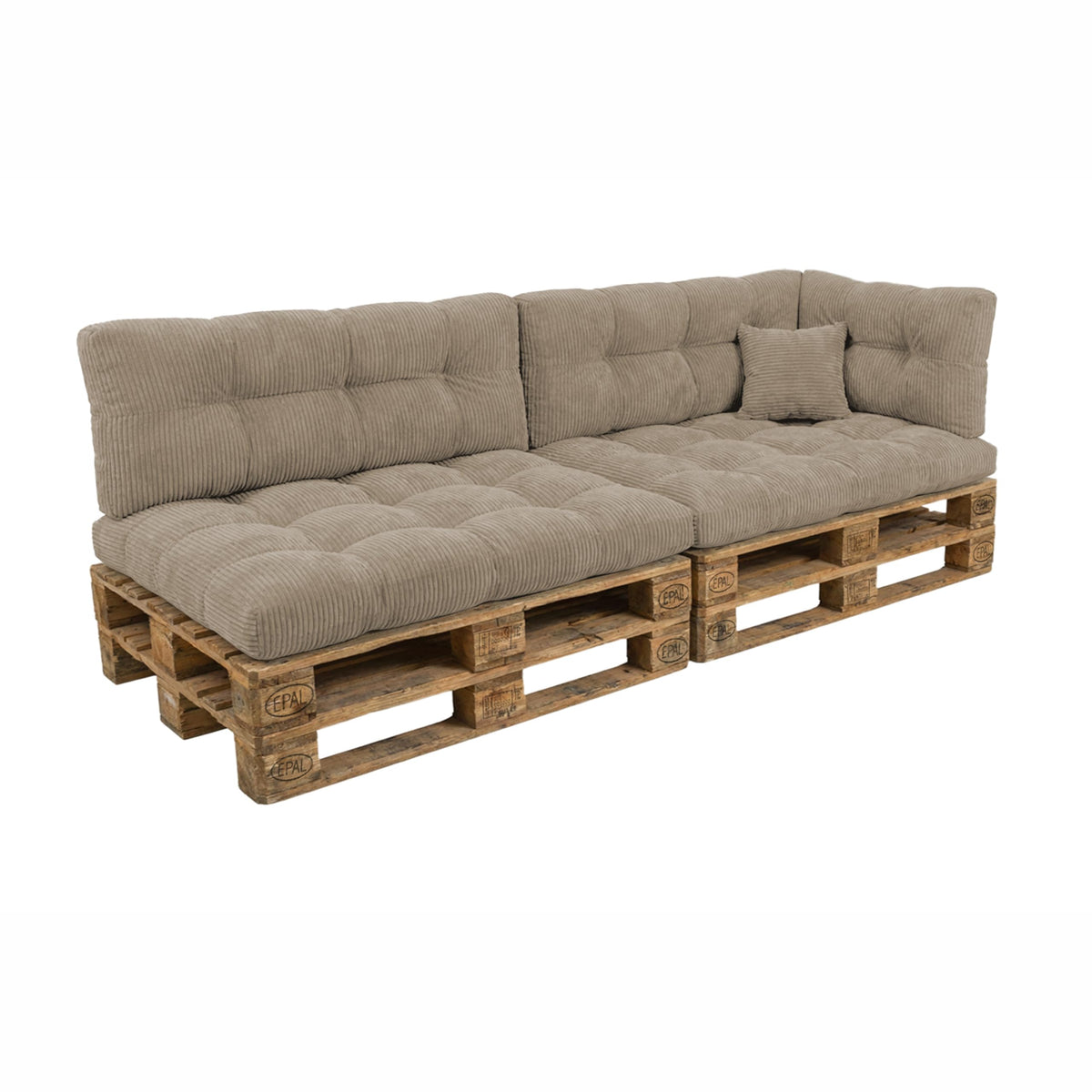 POKAR Palettenkissen Wasserabweisend Palettenauflagen Palettenmöbel Palettensofa 8er Set: Sitzkissen 120x80 + Rückenlehne 120x40, Anthrazit