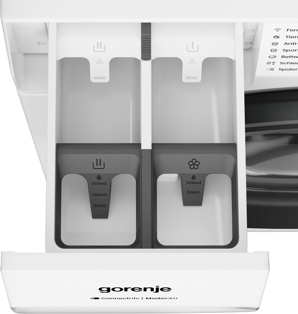 Gorenje WGAM474A Waschmaschine mit Dampffunktion /7 KG /1400 U-Min/ConnectLife /15 Programme/UltraClean/EasyDosing/SteamTech/Inverter PowerDrive /20%
