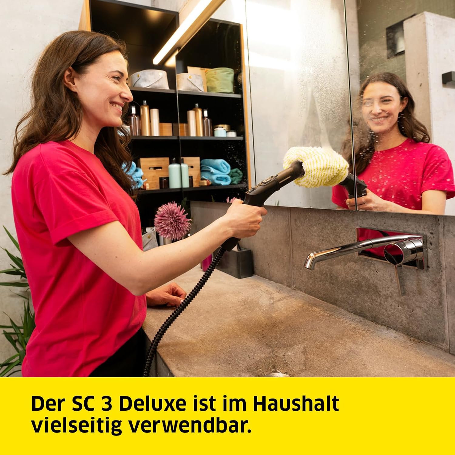 Kärcher Dampfreiniger SC 3 Deluxe, Dampfdruck: 3,5 bar, Aufheizzeit: 30 s, Leistung: 1.900 W, Flächenleistung: 75 m², Tank: 1 l, mit