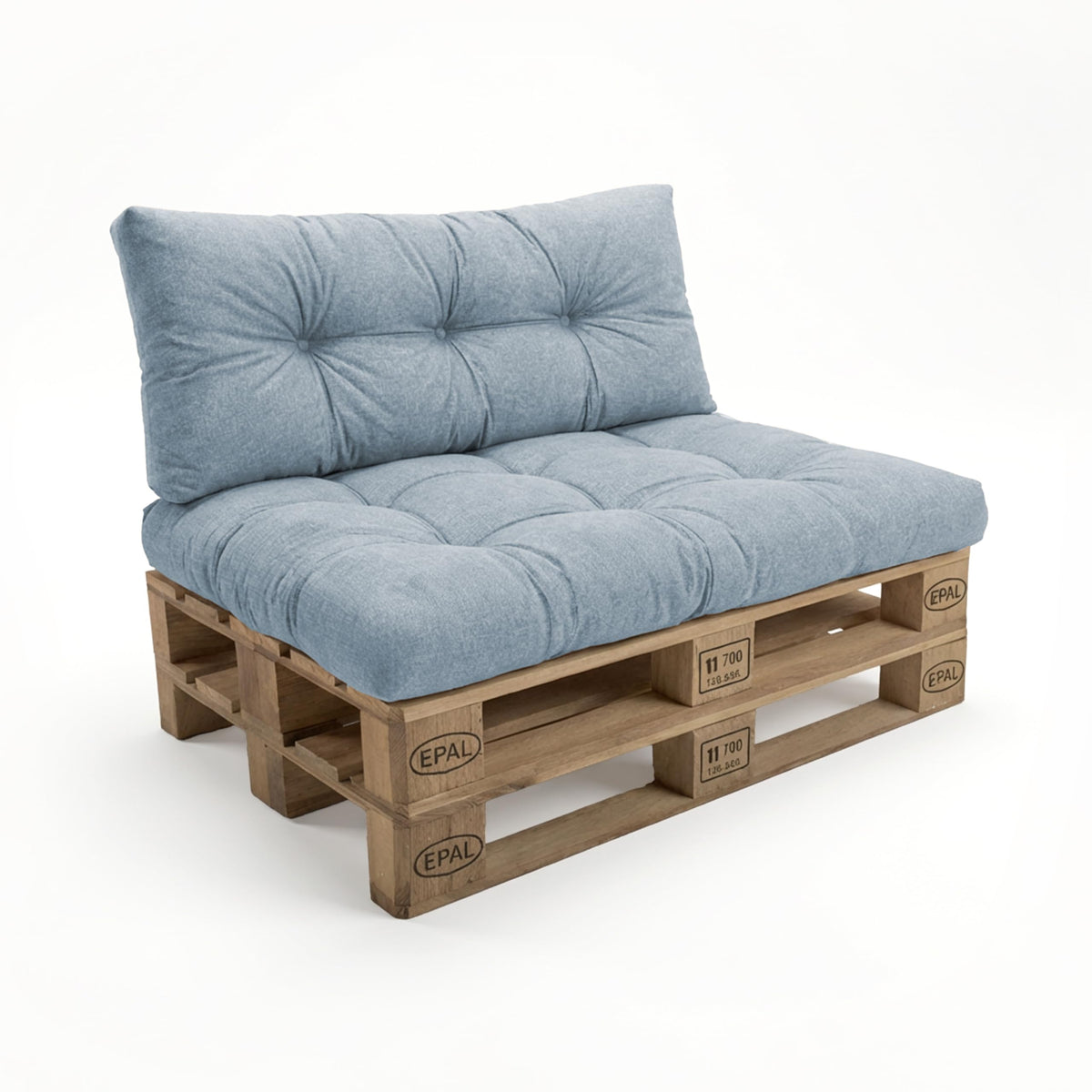 POKAR Palettenkissen Wasserabweisend Palettenauflagen Palettenmöbel Palettensofa 8er Set: Sitzkissen 120x80 + Rückenlehne 120x40, Anthrazit