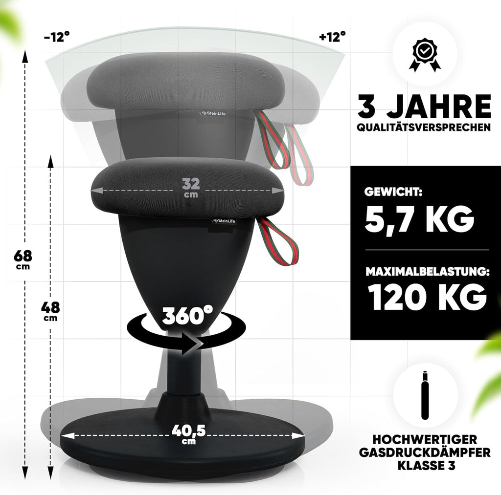 Bürohocker Ergonomisch Sitzhocker Höhenverstellbar