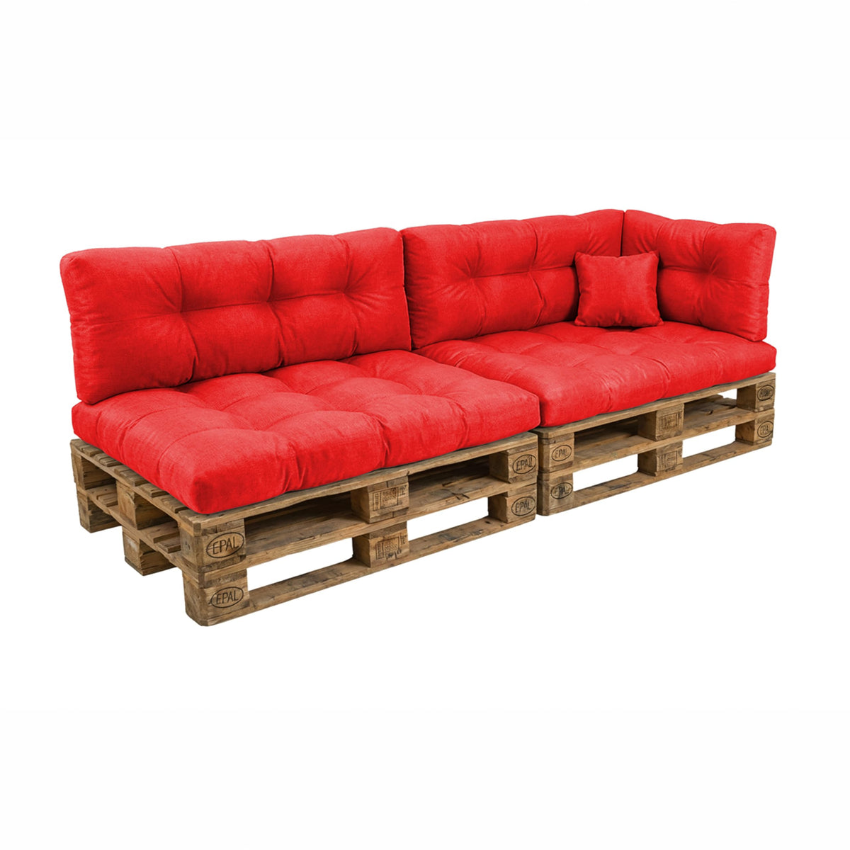 POKAR Palettenkissen Wasserabweisend Palettenauflagen Palettenmöbel Palettensofa 8er Set: Sitzkissen 120x80 + Rückenlehne 120x40, Anthrazit