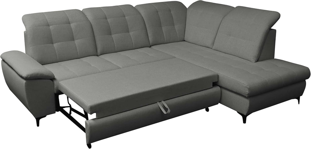 Mirjan24 Ferulk Ecksofa L-Form mit Schlaffunktion & Bettkasten, 4-Sitzer Schlafsofa für Wohnzimmer, modern