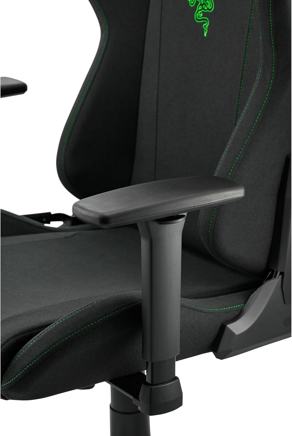 Razer TAROK Essentials X Gaming Stuhl Stoff Schwarz, ergonomischer Gaming Chair mit Armlehnen & Kopfstütze