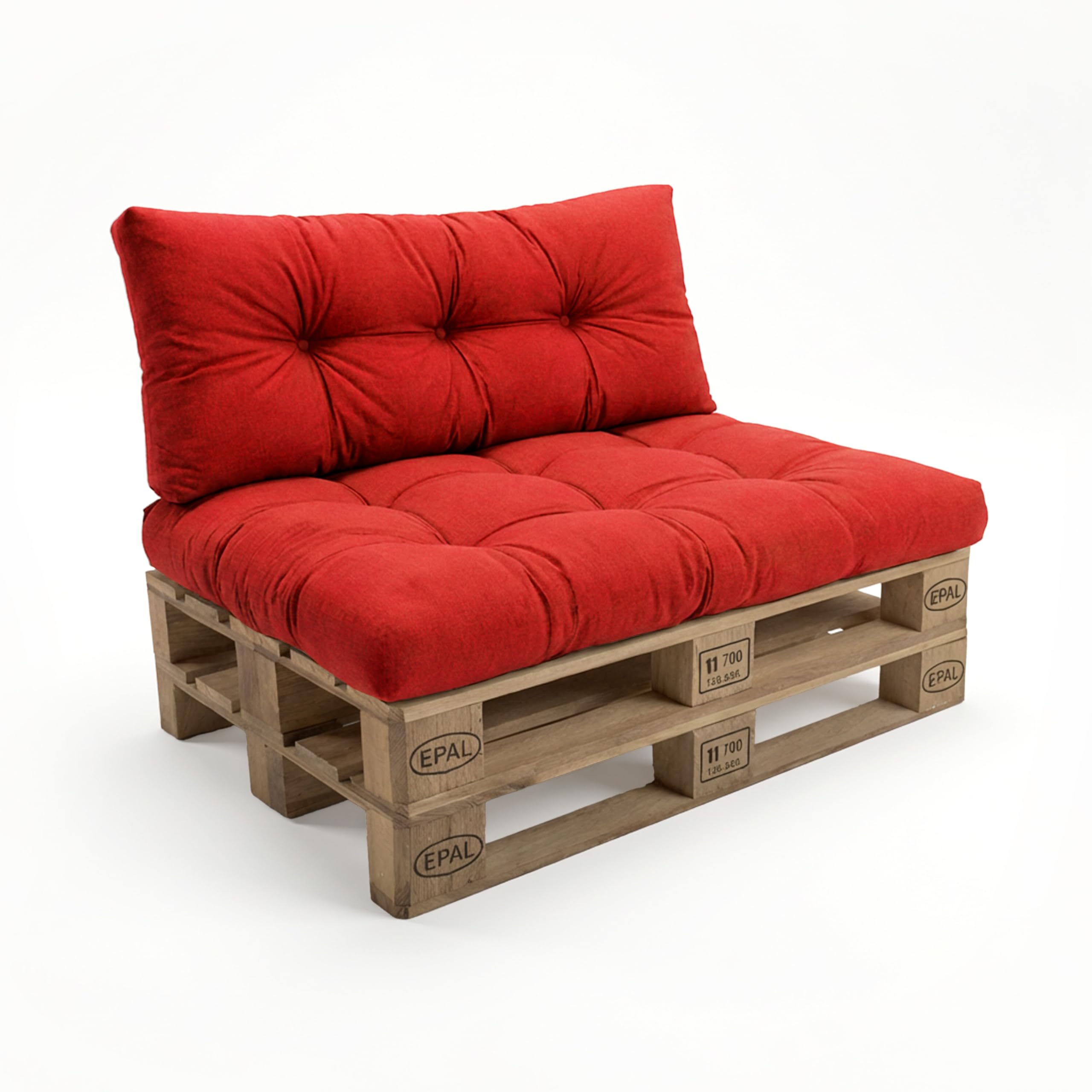 POKAR Palettenkissen Wasserabweisend Palettenauflagen Palettenmöbel Palettensofa 8er Set: Sitzkissen 120x80 + Rückenlehne 120x40, Anthrazit