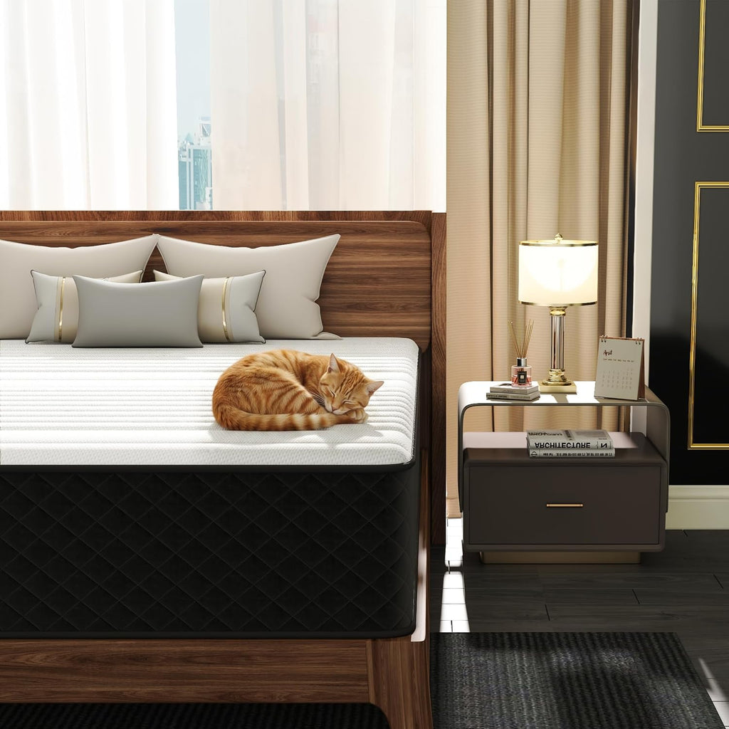 PurrJoys Matratze 160x200 H3 & H4 mit Oeko-TEX Zertifiziert, Höhe 25 cm 7 Zonen Taschenfederkernmatratze mit Memory Foam, Federkernmatratze mit