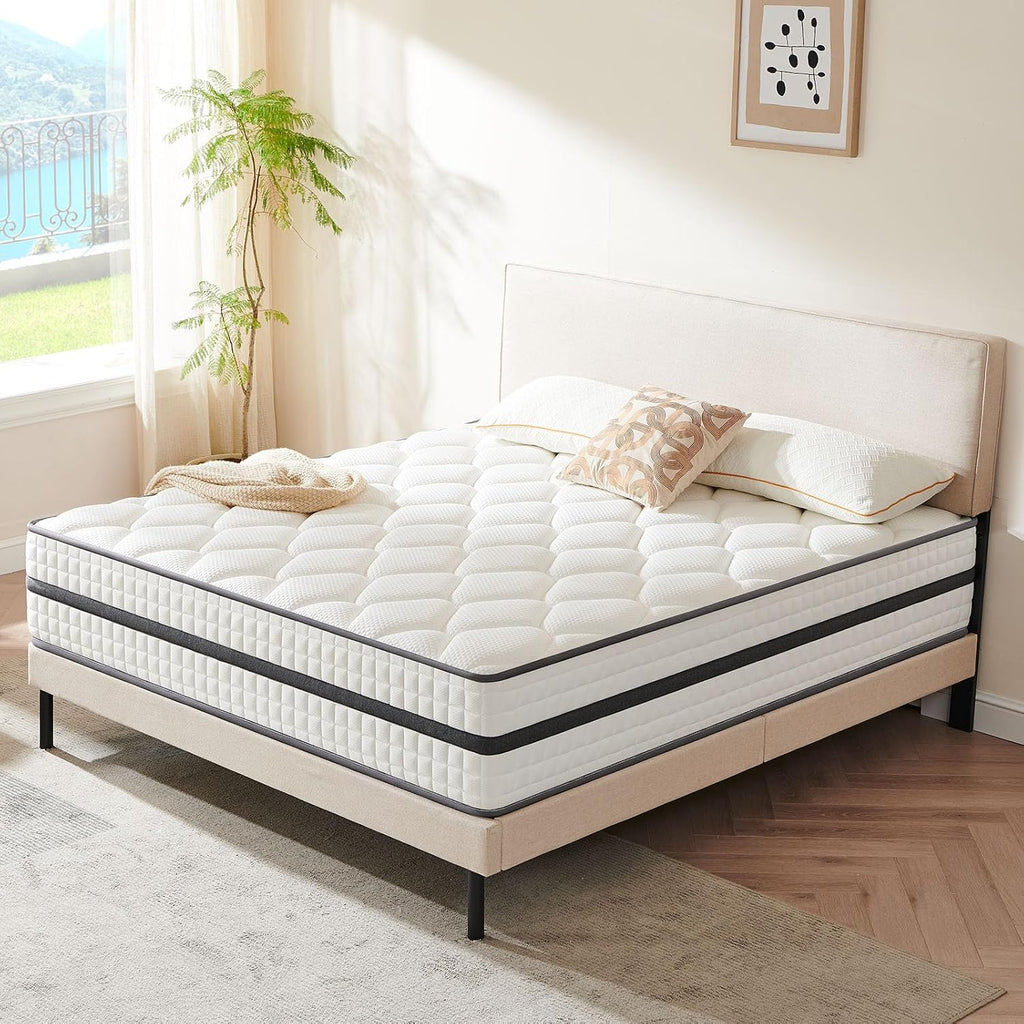 Twirest Matratze 140x200 cm H3 – 7-Zonen Taschenfederkernmatratze 20 cm mit Memory-Schaum, Mikrofaserbezug & ergonomischer Unterstützung