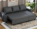 Devoko Ecksofa L-Form mit Schlaffunktion & Bettkasten, 3-Sitzer Schlafsofa aus Velours für Wohnzimmer & Gästezimmer