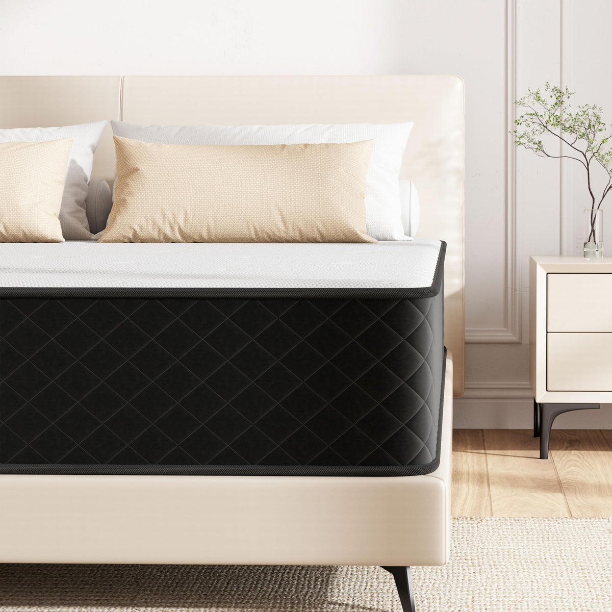 Matoresu Matratze 160x200 H2 H3 25 cm – 7-Zonen Taschenfederkern mit Memory Foam, Kaltschaum & Öko-Tex, Hybridmatratze