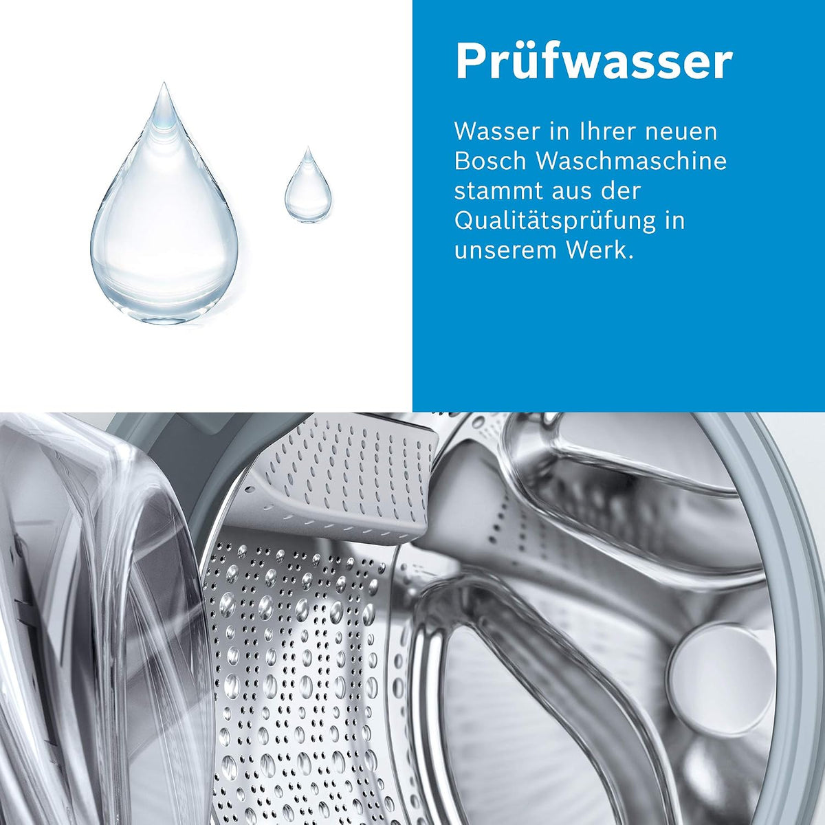 Bosch WQG235D00, Serie 6, Wärmepumpentrockner 8 kg, Schneller getrocknete Wäsche, Auto Dry, Option Halbe Beladung, Sensitive Drying-System