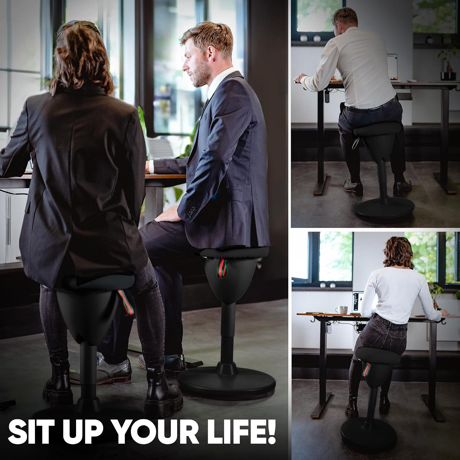 Bürohocker Ergonomisch Sitzhocker Höhenverstellbar