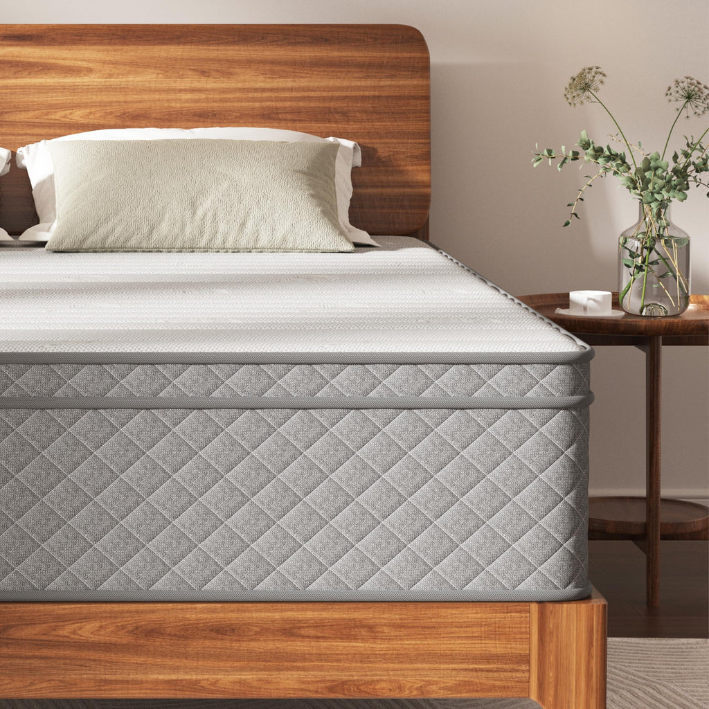Matratze 180x200, Höhe 25cm mit Oeko-TEX Zertifiziert, Härtegrad H3 und H4, 7 Zonen Taschenfederkernmatratze mit Komfortschaum, Gewebe mit weicher